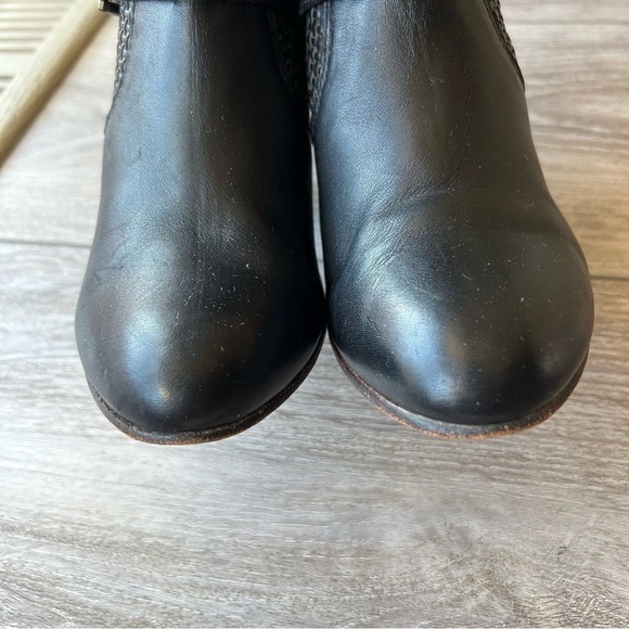 Lottusse Braided Leather  Heeled Boots with Fringe Made in Spain - Picture 5 of 12